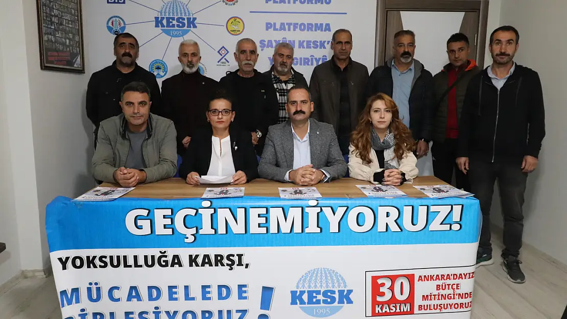 KESK Heyeti 30 Kasım Mitingine Davet için Ağrı'da