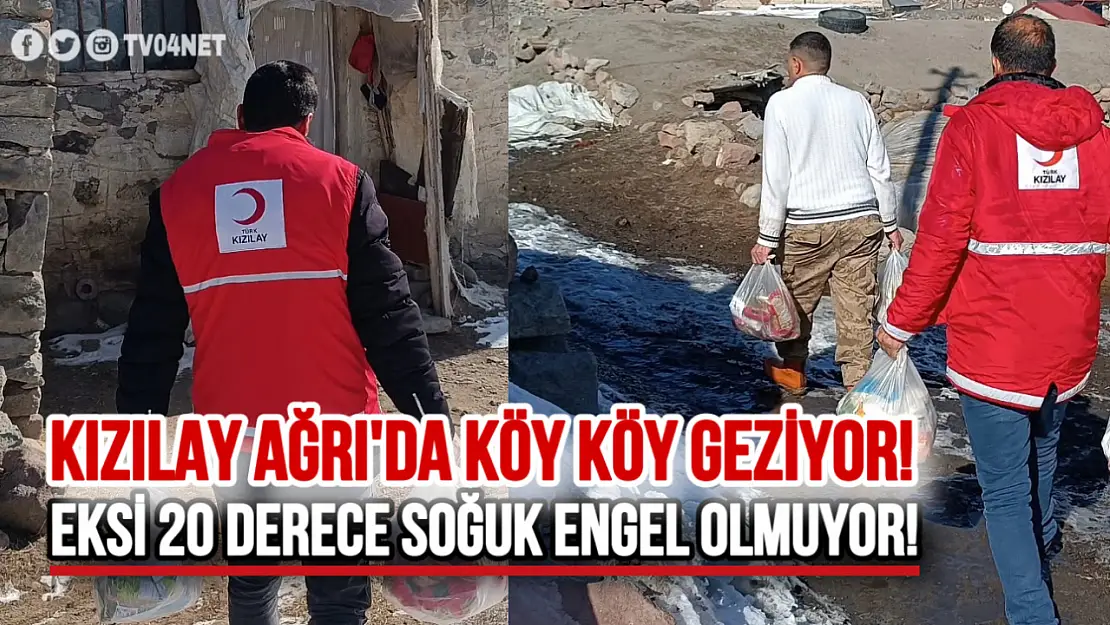 Kızılay Ağrı, Hamur İlçesinde Köy Ziyaretlerine Devam Ediyor