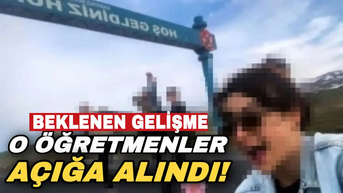 Kürtçe tabela önünde uygunsuz paylaşımları nedeniyle tepki çeken 4 öğretmen açığa alındı