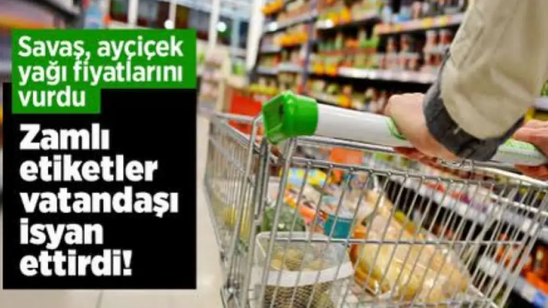 Savaş yağ fiyatlarında etkili oldu! Ağrı'da zammı duyan markete koştu