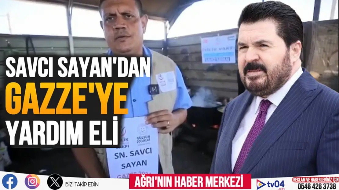 Savcı Sayan'dan, Gazze'ye sıcak yemek yardımı