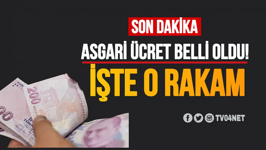 Son Dakika… 2025 Asgari Ücreti Açıklandı!