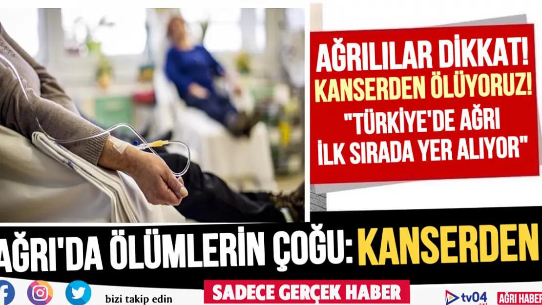 Türkiyenin 'kanser haritası': Ölüm oranın en yüksek olduğu şehir Ağrı oldu!