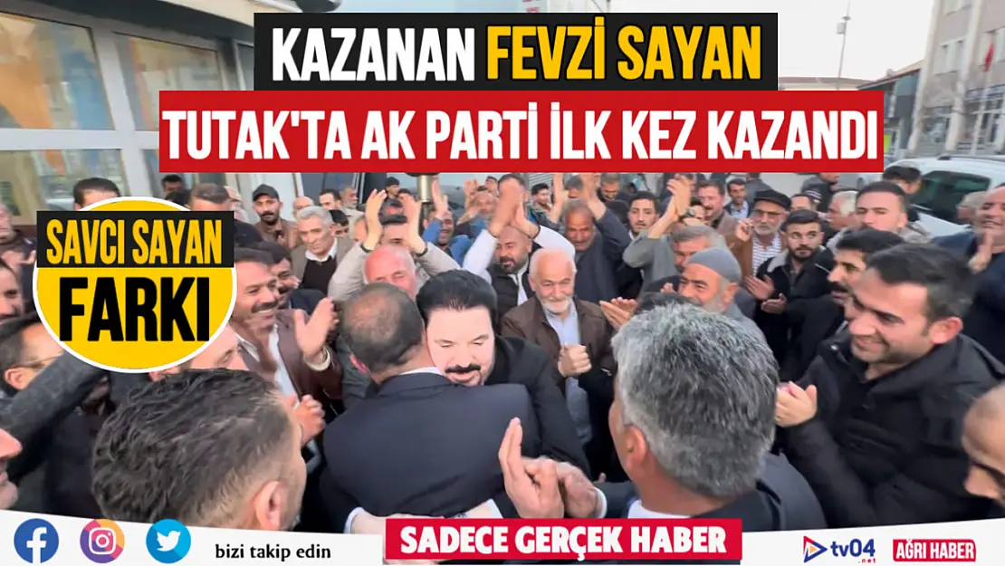 Tutak'ta kazanan AK Parti adayı Fevzi Sayan oldu