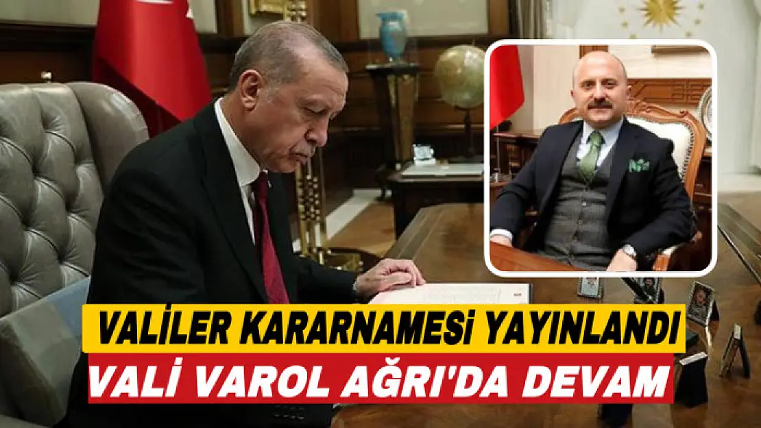 Valiler kararnamesi yayınlandı! 10 İlin Valisi yer değiştirdi