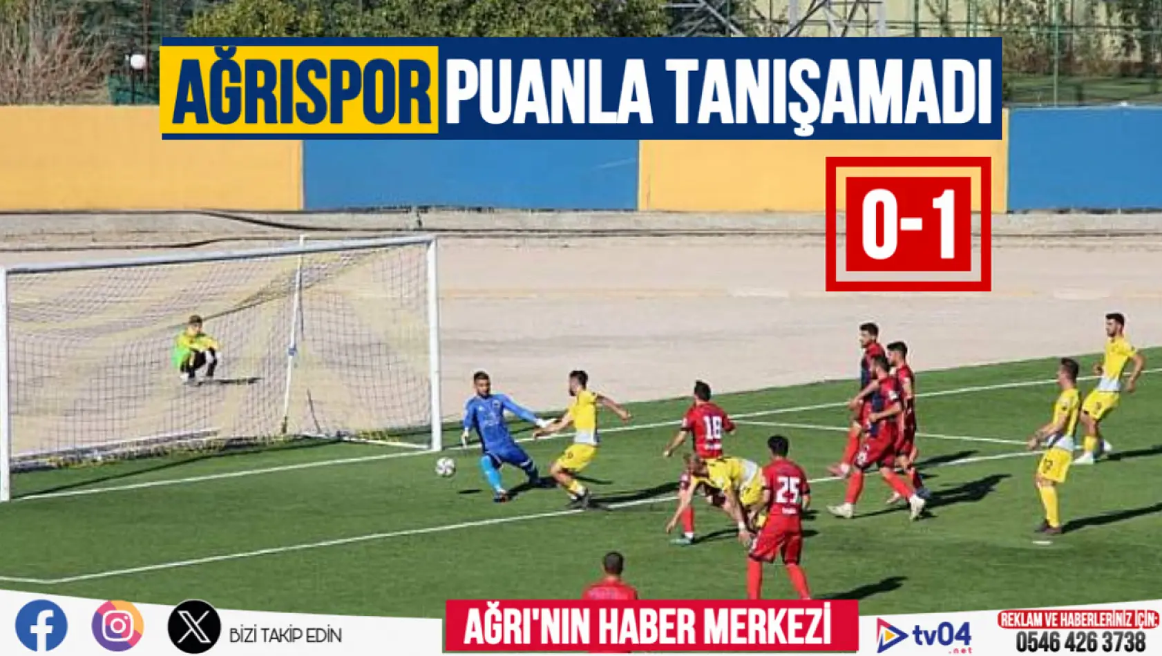 Ağrı 1970 spor ligin ikinci haftasında puanla tanışamadı