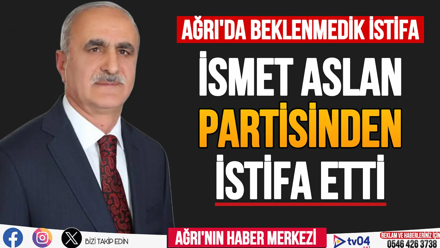 Ağrı'da beklenmedik istifa! Hamur Belediye Başkanı Partisinden istifa etti