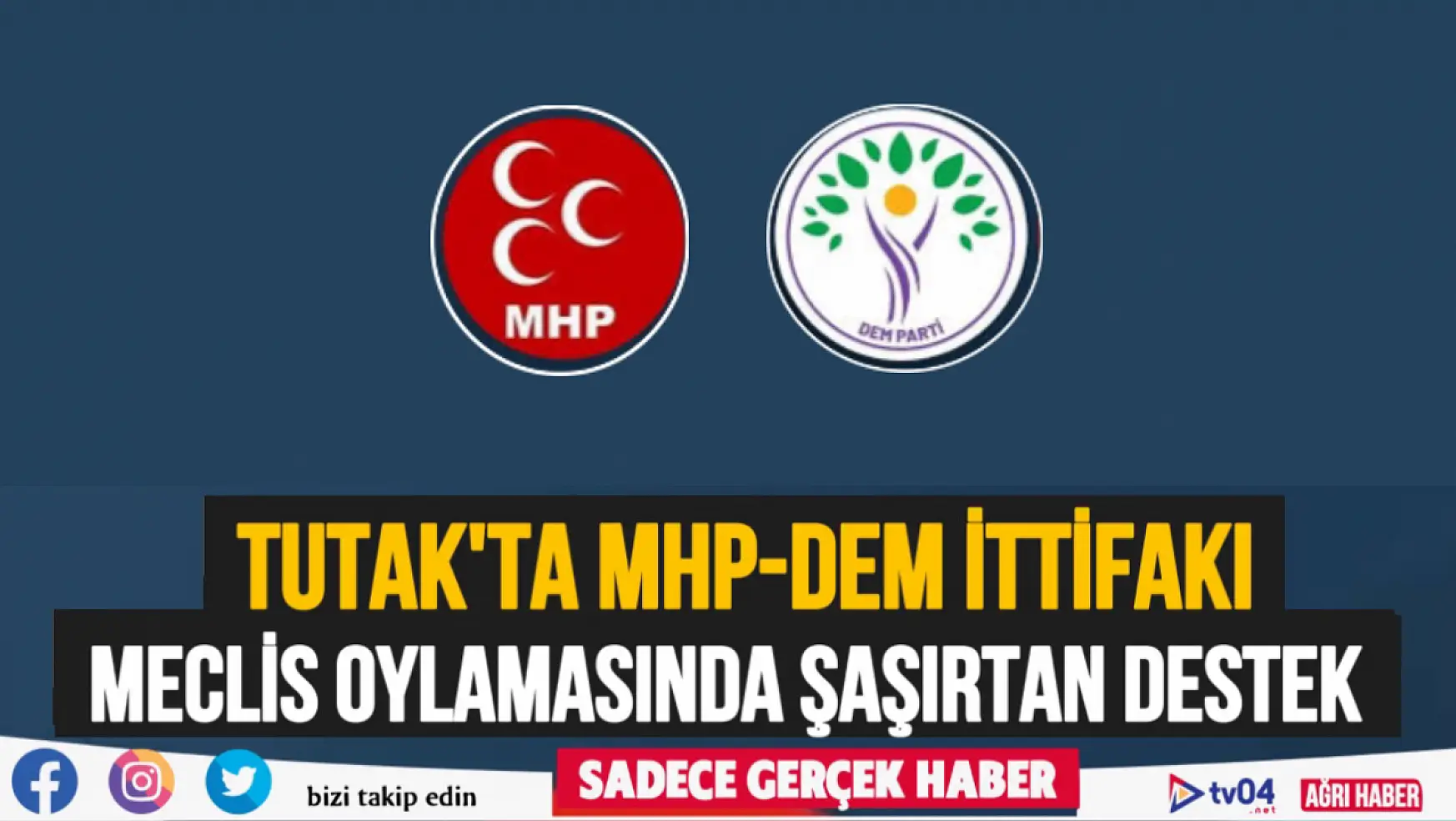 Tutak'ta MHP ve DEM İttifakı