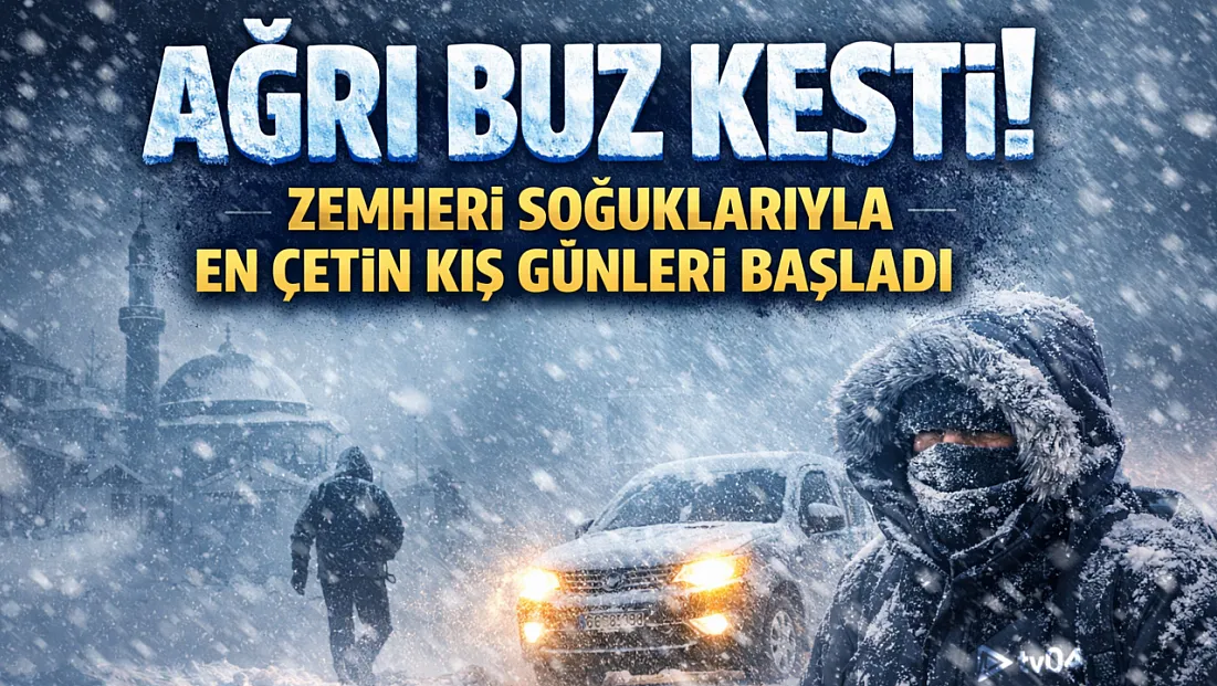 Ağrı’ya Zemheri Çöktü! Kışın En Sert ve En Soğuk Günleri Kapıda