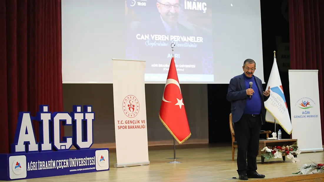 AİÇÜ’de Hayati İnanç’tan “Can Veren Pervaneler” Söyleşisi