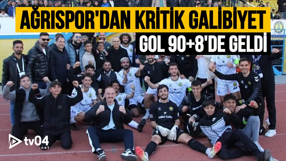 Ağrı 1970 Spor Niğde Karşısında Son Dakika Golüyle Galibiyete Ulaştı!