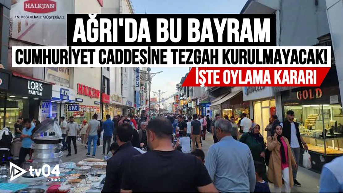Ağrı Belediyesi'nden Mini Referandum: Cumhuriyet ve Tahir Elçi Caddeleri İçin Seyyar Tezgâh Kararı Belli Oldu