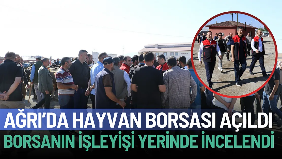 Ağrı Canlı Hayvan Borsası Yeniden Hizmete Açıldı