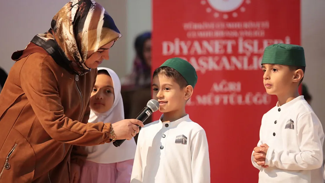Ağrı'da 4-6 Yaş Kur'an Kursu Dönem Sonu Programı Düzenlendi