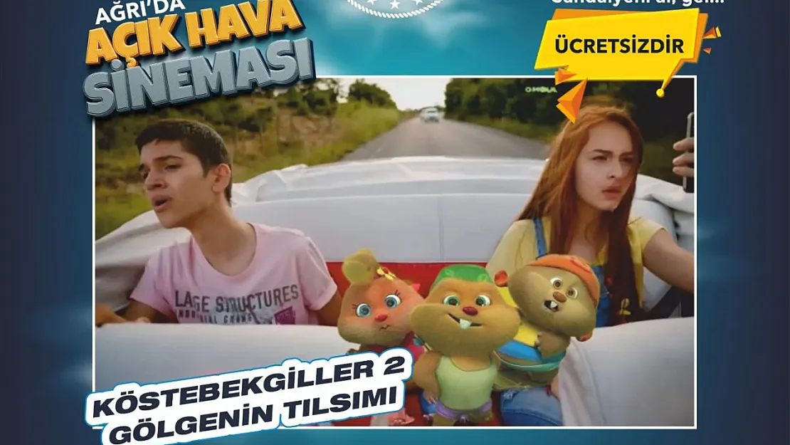 Ağrı'da Açık Hava Sineması Etkinliğiyle Yaz Akşamlarına Sanat Dokunuşu