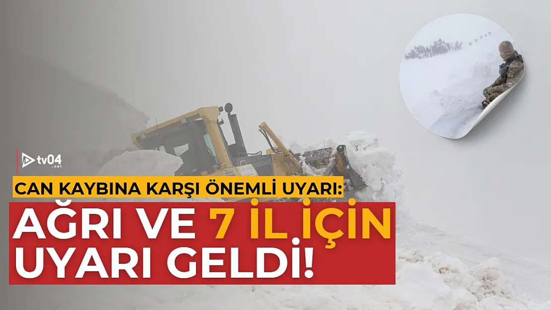 Ağrı'da Çığ Tehlikesi! Meteoroloji'den Kritik Uyarı