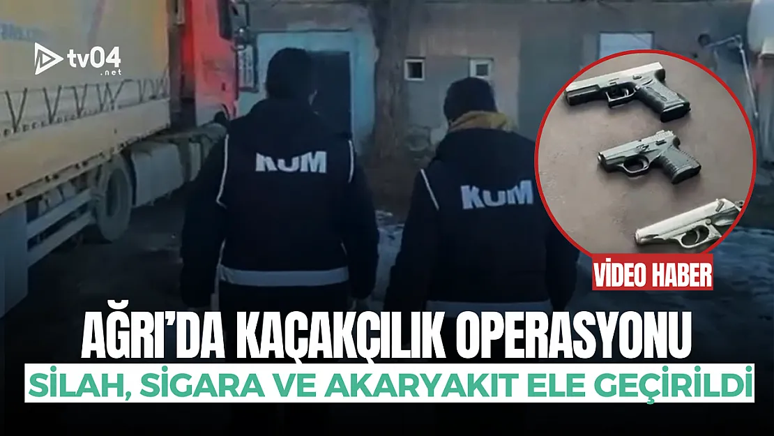 Ağrı'da kaçakçılık operasyonu: Silah, sigara ve akaryakıt ele geçirildi
