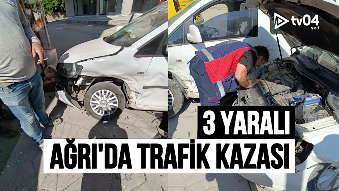 Ağrı'da trafik kazası: 3 yaralı