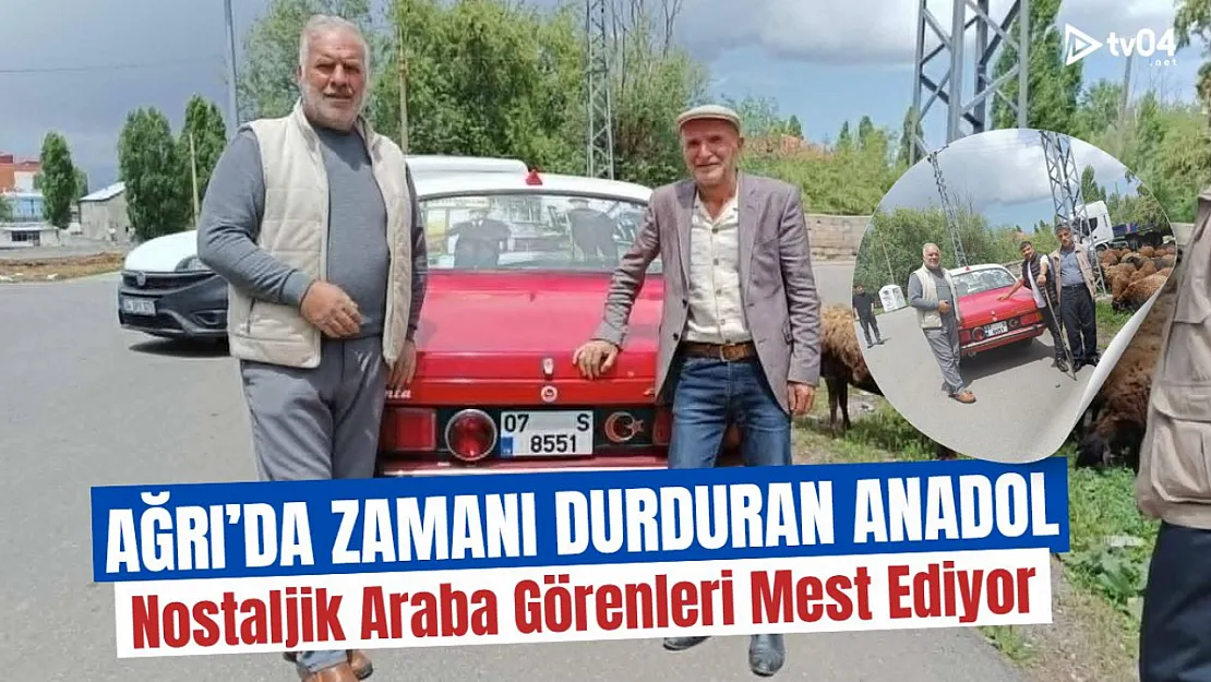 Ağrı'da Zamanı Durduran Anadol: Yeşilçam Afişleriyle Süslenen Nostaljik Araba Görenleri Mest Ediyor