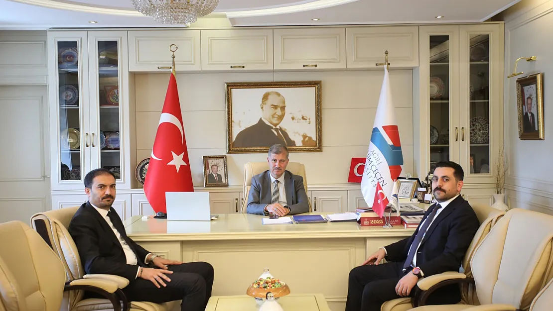Ağrı İbrahim Çeçen Üniversitesi Rektörü Prof. Dr. İlhami Gülçin'e Hayırlı Olsun Ziyaretleri Sürüyor