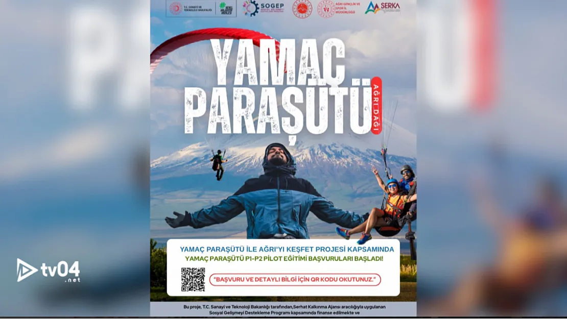 Ağrı Semalarında Yeni Bir Deneyim: Yamaç Paraşütü Eğitimi Başlıyor
