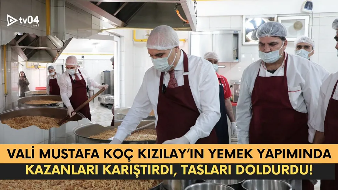 Ağrı Valisi Mustafa Koç, Kızılay'ın Aşevi Ziyaretinde Kazanları Karıştırdı, Tasları Doldurdu!