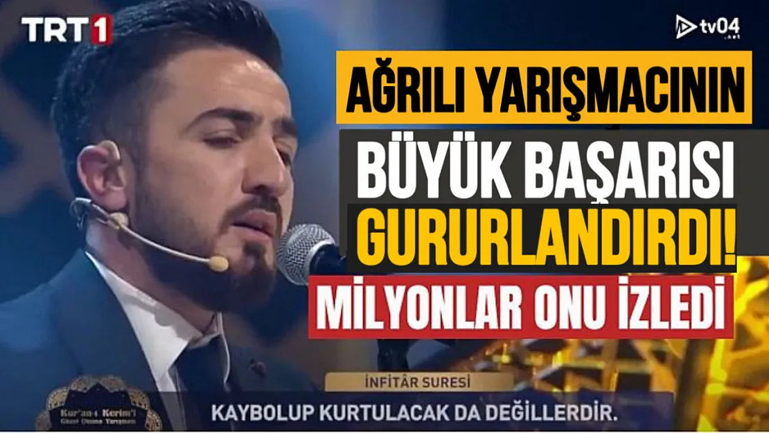 Ağrılı Hafız Mahmut İdi, milyonların izlediği yarışmada birinci oldu!