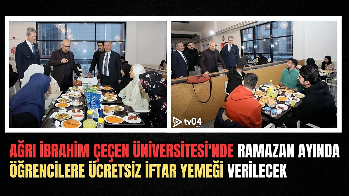 AİÇÜ'de Ramazan Ayında Öğrencilere Ücretsiz İftar Yemeği