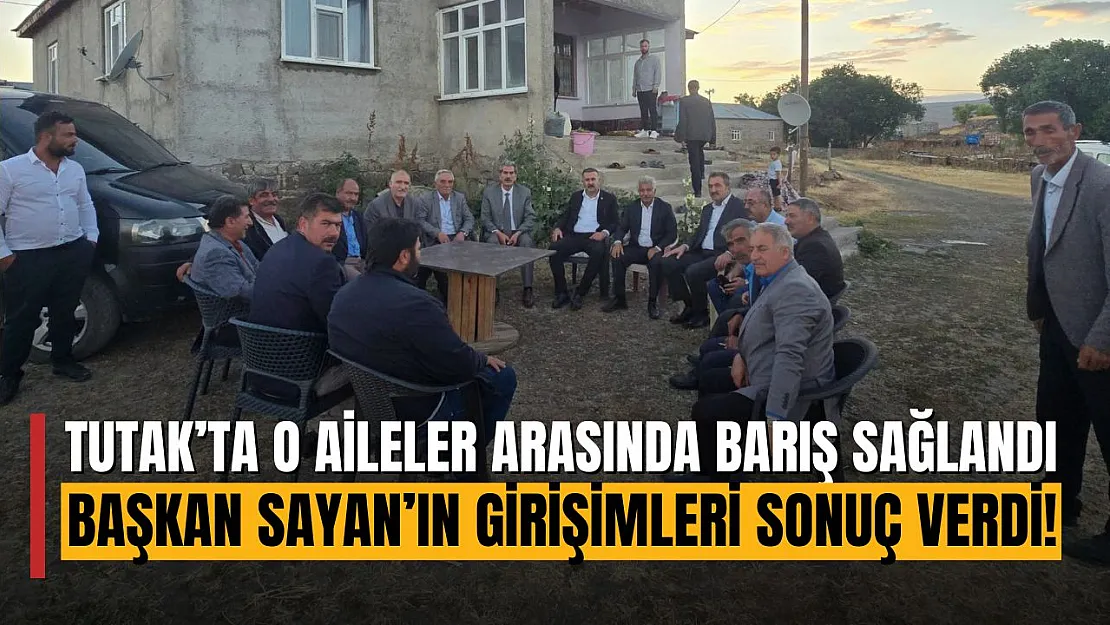 Başkan Fevzi Sayan'ın Girişimleri Sonuç Verdi: O Aileler Arasında Barış Sağlandı!