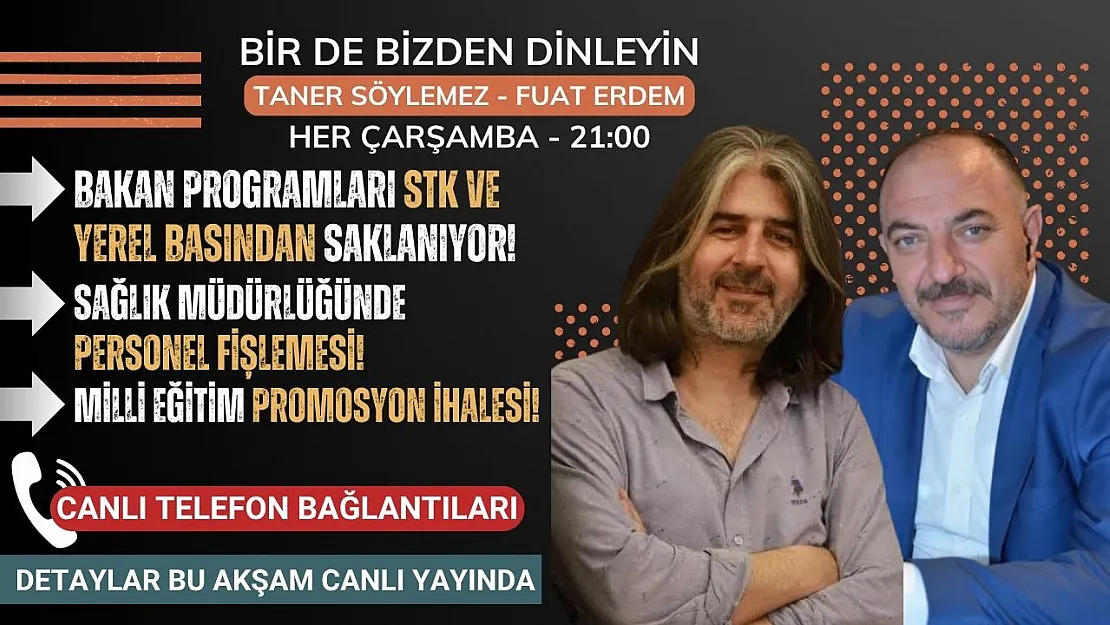 'Bir de Bizden Dinleyin' Gündemi Sarsacak Başlıklarla Bu Akşam TV04 ve Ağrı 04 Haber'de!
