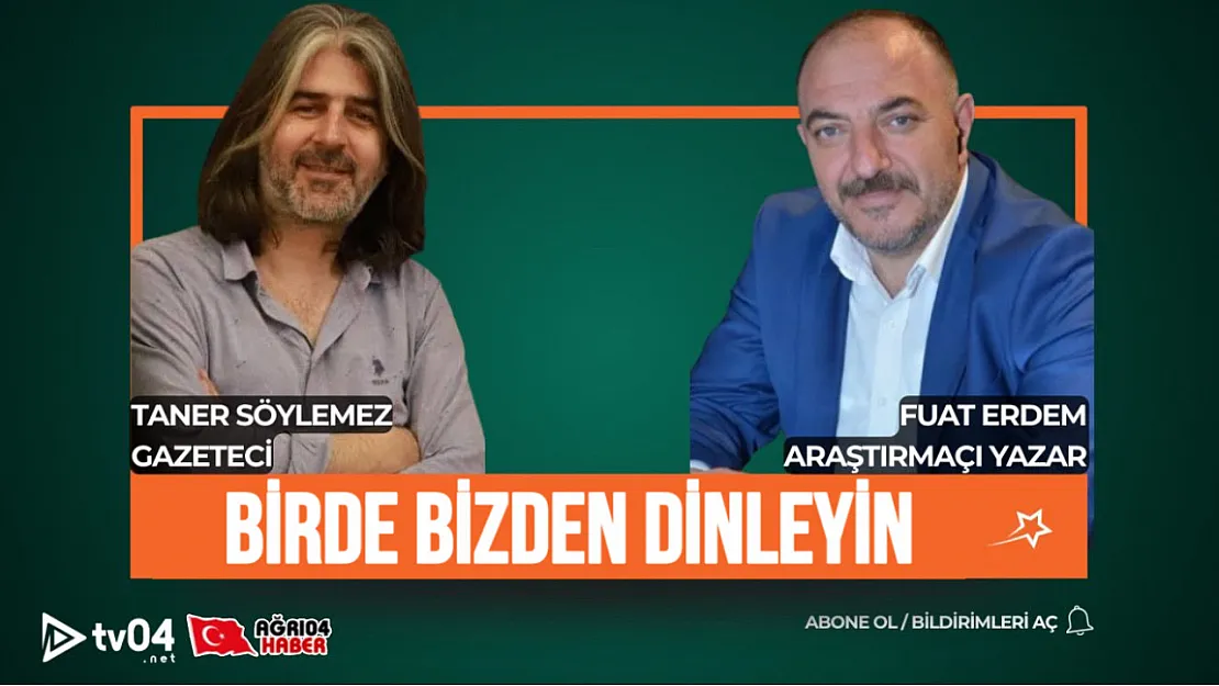 'Birden Bizden Dinleyin' TV04 ve Ağrı04Haber Ortak Yayınıyla Her Salı Canlı Yayında!