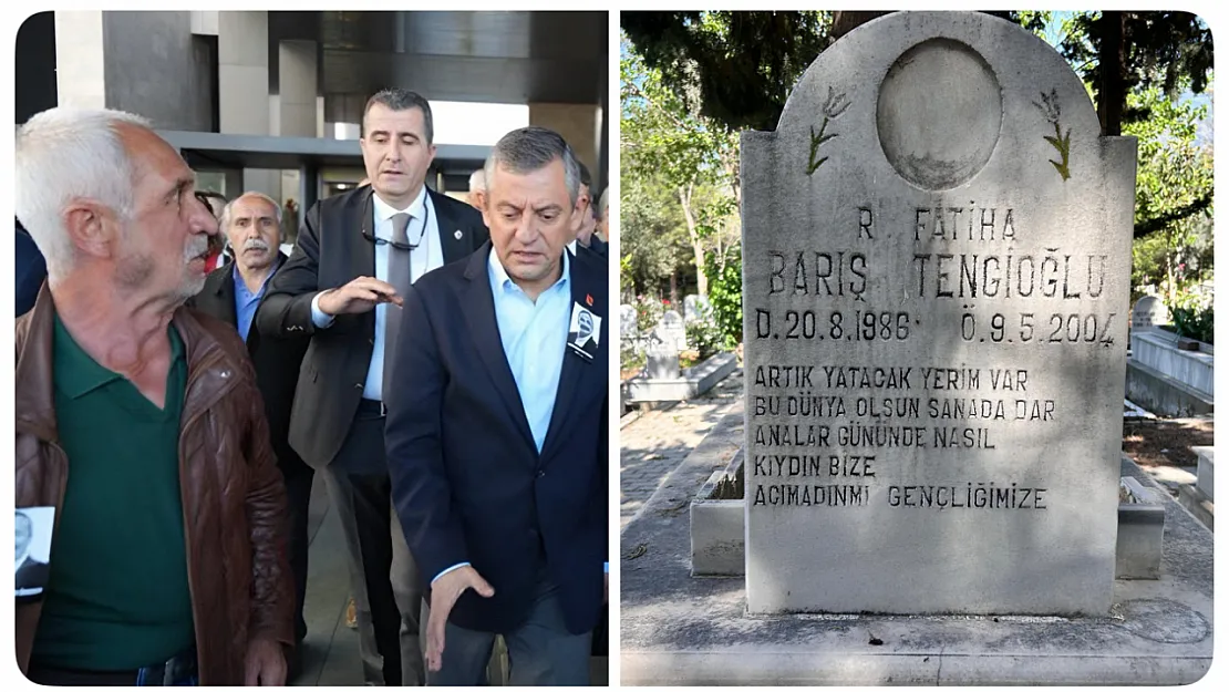 Özgür Özel'e Saldıran Şahsın 21 Yıl Önce Öldürdüğü Oğlunun Mezarındaki Yazı Yürek Burktu