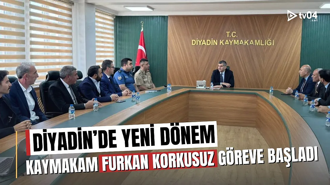 Sürpriz Atama! Diyadin'in Yeni Kaymakamı Görevine Başladı: İlçede Heyecan Dorukta