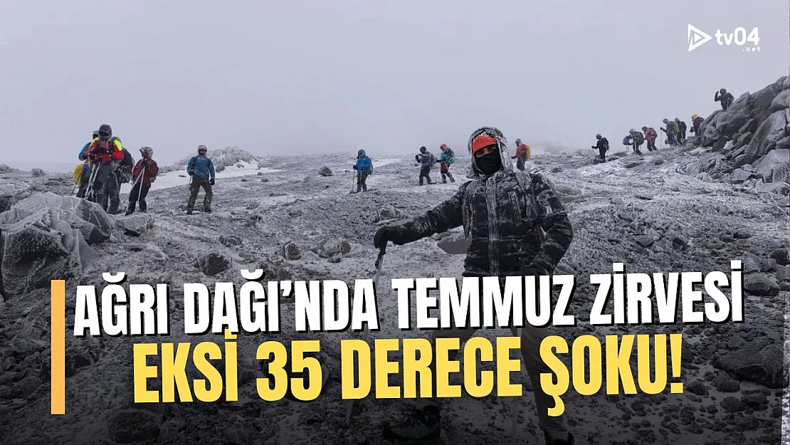 Temmuz Ayında Ağrı Dağı Zirvesinde Eksi 35 Derece Şoku