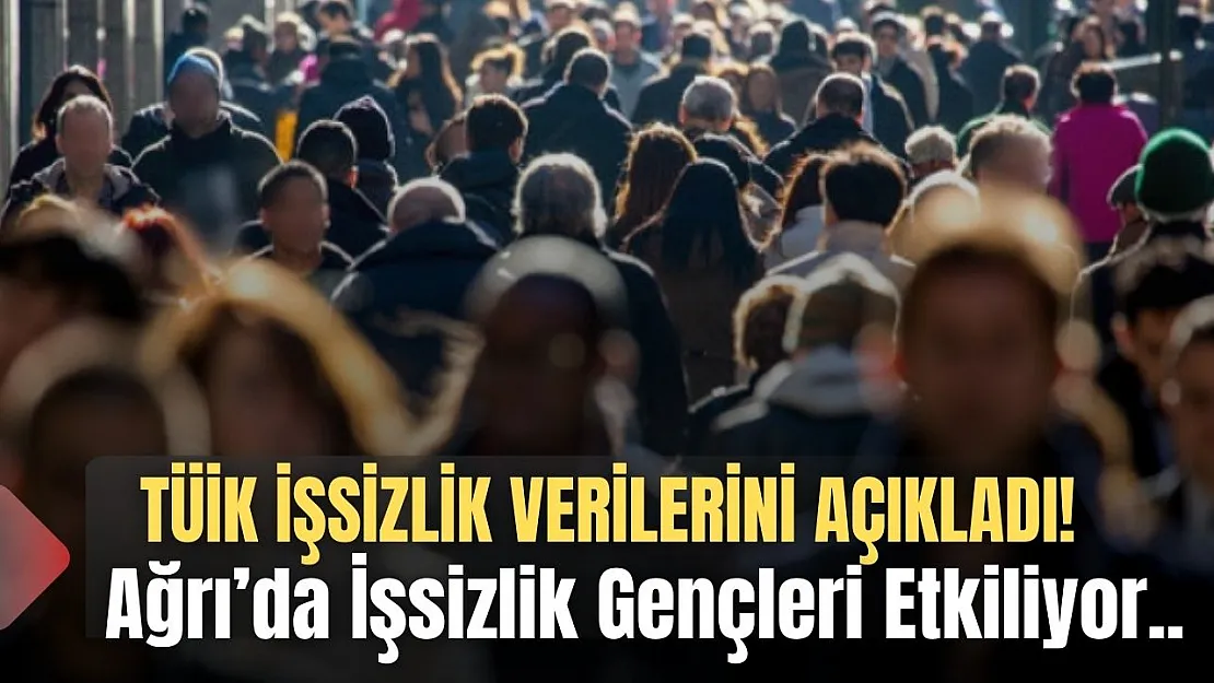 TÜİK İşsizlik Verileri Açıklandı: Ağrı'da İşsizlik Gençleri Daha Fazla Etkiliyor