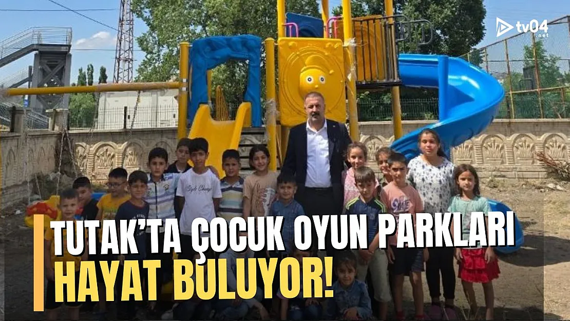 Tutak'ta Çocuklar İçin Yeni Nesil Oyun Parkları Hayat Buluyor