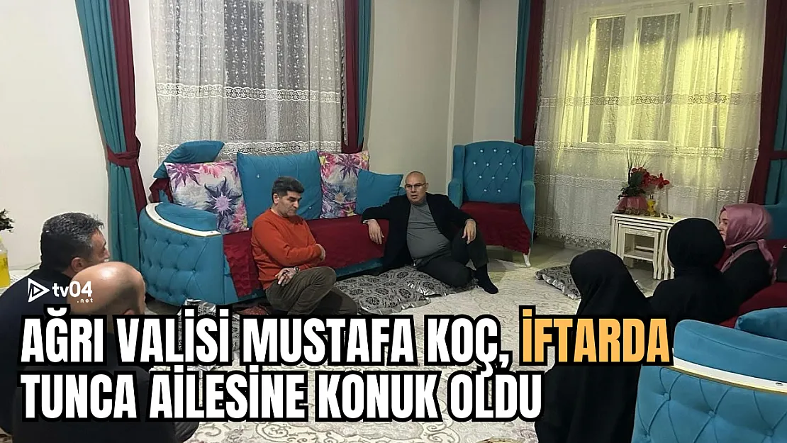 Vali Mustafa Koç, Ramazan'ın İlk İftarında Tunca Ailesinin Misafiri Oldu