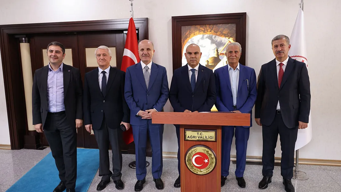 YÖK Başkanı Prof. Dr. Erol Özvar ve IC Holding Başkanı İbrahim Çeçen Ağrı'da Temaslarda Bulundu