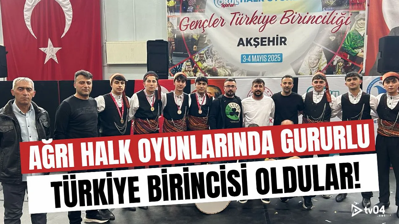 Ağrı Cumhuriyet Anadolu Lisesi'nden Halk Oyunlarında Türkiye Şampiyonluğu Gururu