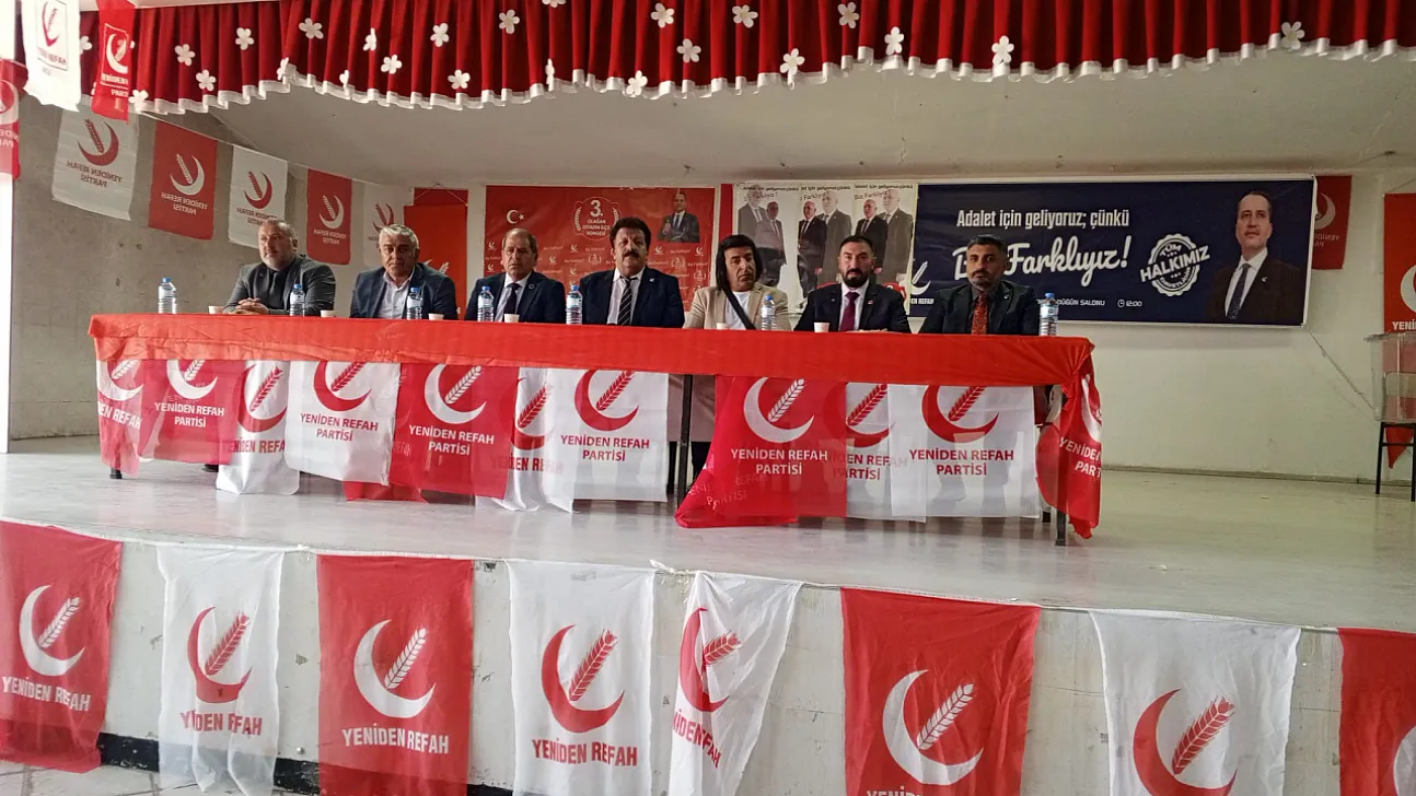 Yeniden Refah Partisi Diyadin İlçe Başkanlığına Nizamettin Yaşar Seçildi