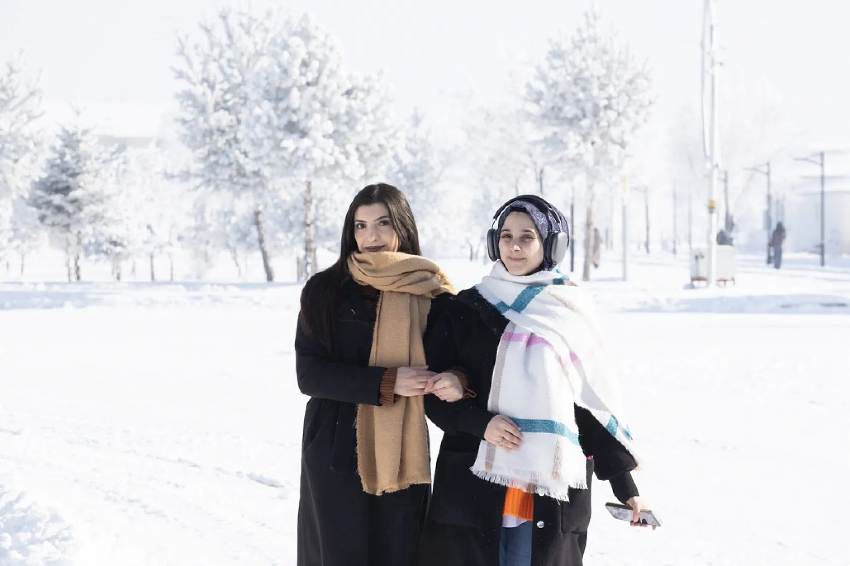 Ağrı'da kar güzelliği: Üniversite Kampüsü kartpostallık görüntüler sundu