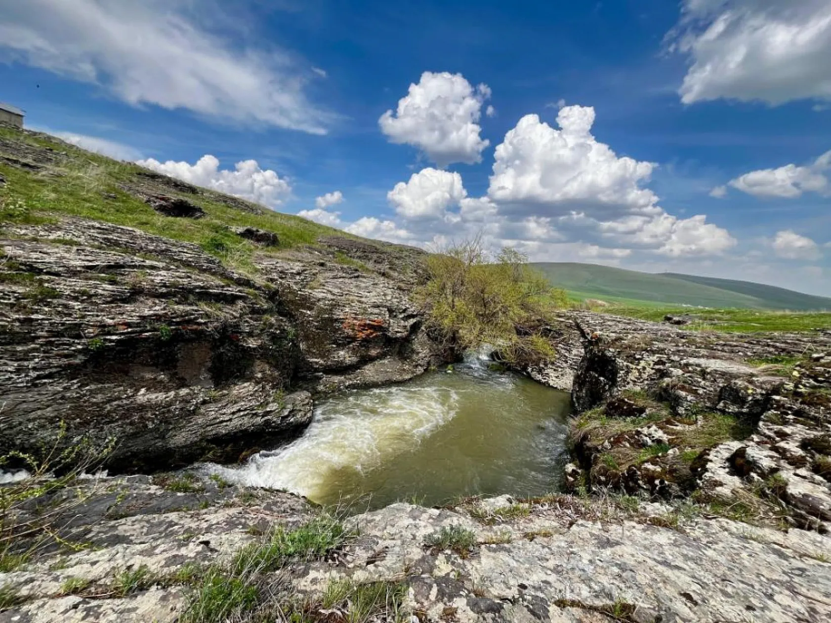 Ağrı'da baharın gelişi ile doğanın renk uyumu büyüledi