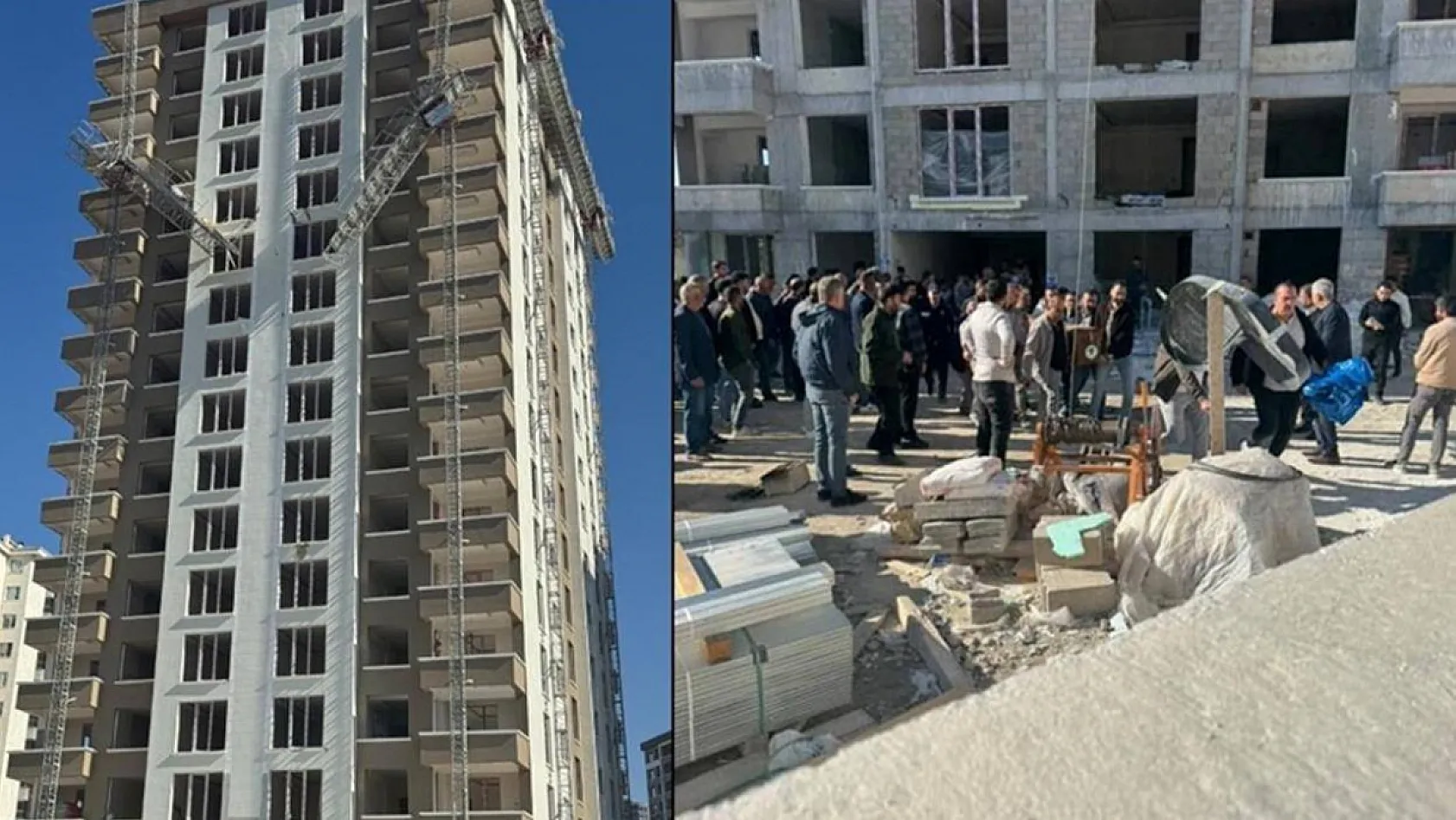 Ankara'da yaşamını kaybeden 2 inşaat işçisi toprağa verildi