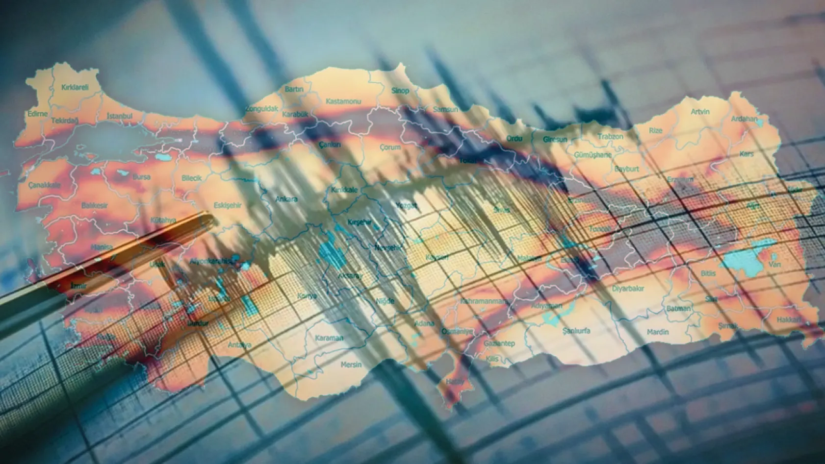 İşte Türkiye'nin Deprem Risk Haritası ve Fay Hatları.. Ağrı Listede Mi?