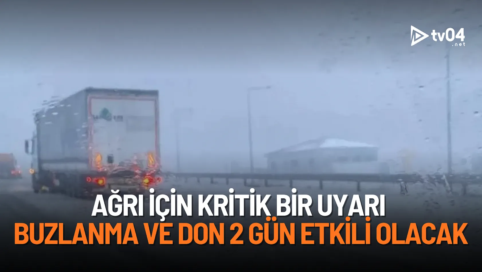 Ağrı için kritik uyarı: Buzlanma ve don 2 gün etkili olacak