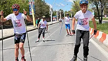 Ağrı'da 19 Mayıs Kutlamaları Kapsamında Atletizm ve Tekerlekli Kayaklı Koşu Müsabakaları Düzenlendi