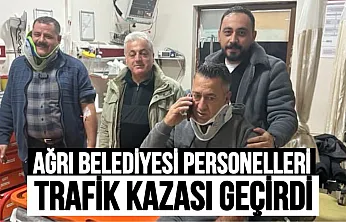 Ağrı Belediyesi Personeli, Trafik Kazasını Yara Almadan Atlattı