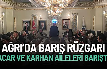 Ağrı'da Barış Rüzgarı: Karhan ve Acar Aileleri Husumeti Sona Erdi