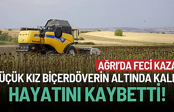 Ağrı'da Biçerdöver Faciası: Ayçiçeği Toplayan 14 Yaşındaki N.S. Can Verdi