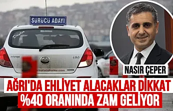Ağrı'da Ehliyet Alacaklar Dikkat: 2026'da Yüzde 40 Zam Kapıda